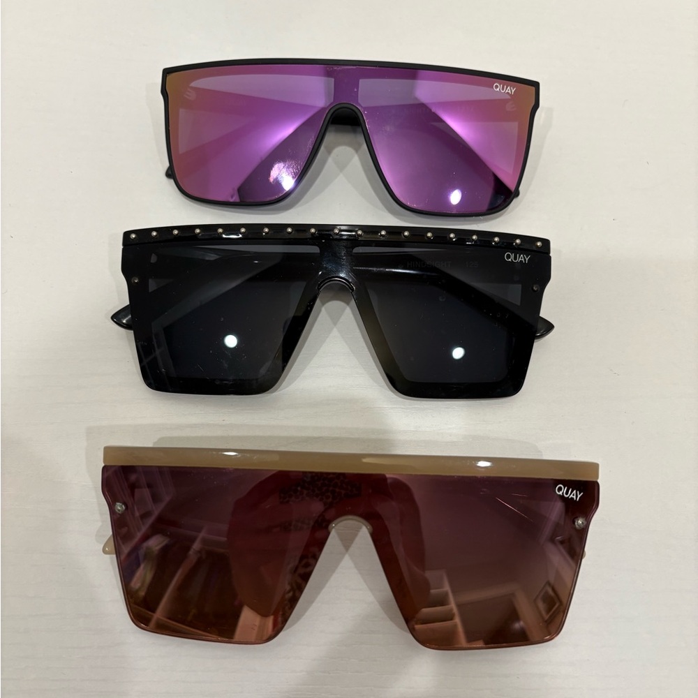 Quay Australia Women's Sunglasses Set - Purple, Black, Brown